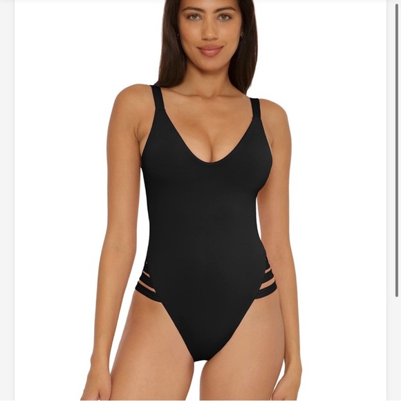 BECCA Other - Nordstrom BECCA Prism Black One Piece Swim
